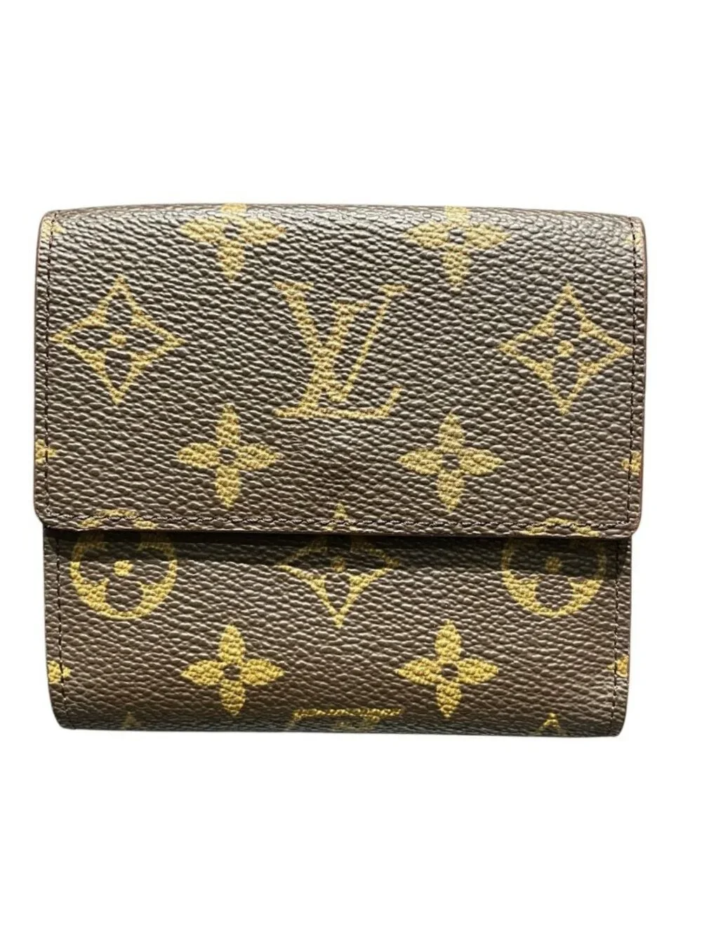 Louis Vuitton Porto Monecarto Cles Monogram Trifold Wallet Canvas